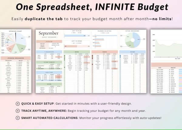 50/30/20 Budget Spreadsheet - Image 8